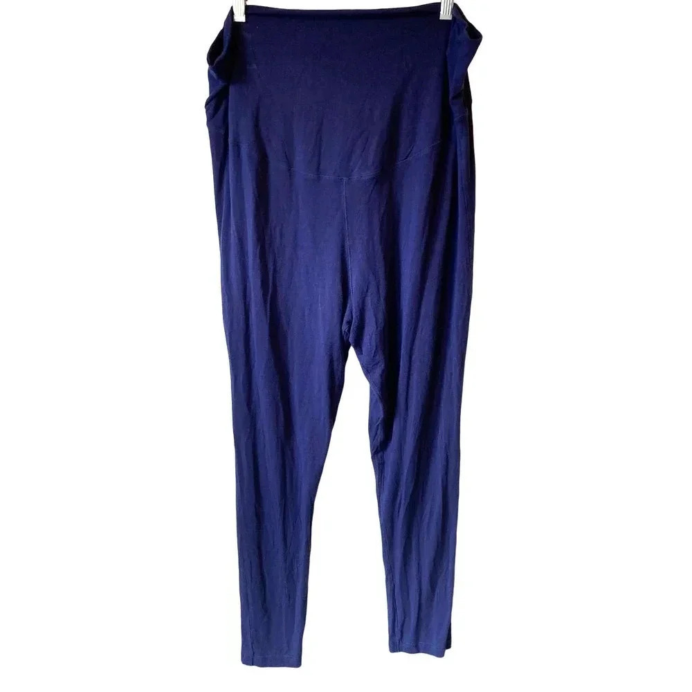 Boden Maternity Blue Leggings Plus Size 16 Super Stretchy